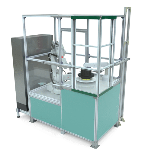 Överblick av borstgradningsbur